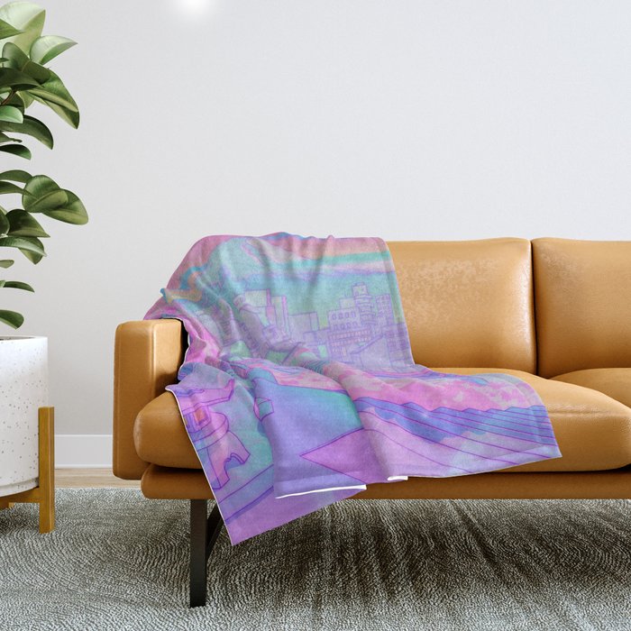 Fuji Blossom Throw Blanket Gallery Image 1