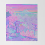 Fuji Blossom Throw Blanket Gallery Image 2