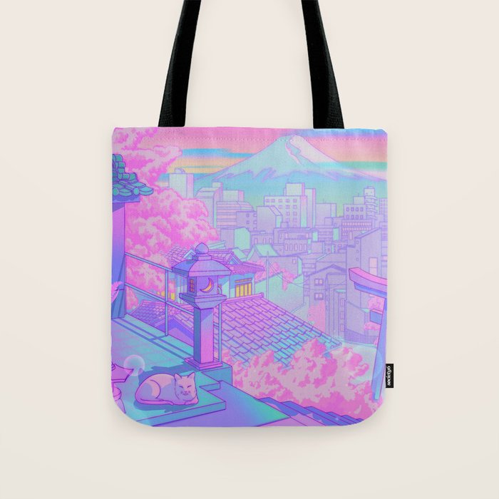 Fuji Blossom Tote Bag Gallery Image 1