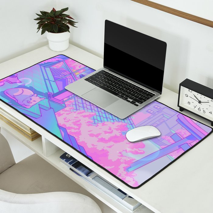 Fuji Blossom Desk Mat Gallery Image 2