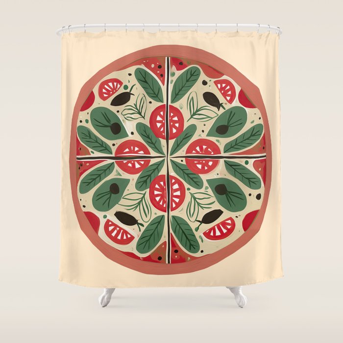 Pizza Party Shower Curtain Gallery Image 1