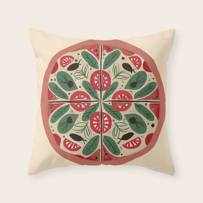 Pizza Party Throw Pillow Gallery Image 1