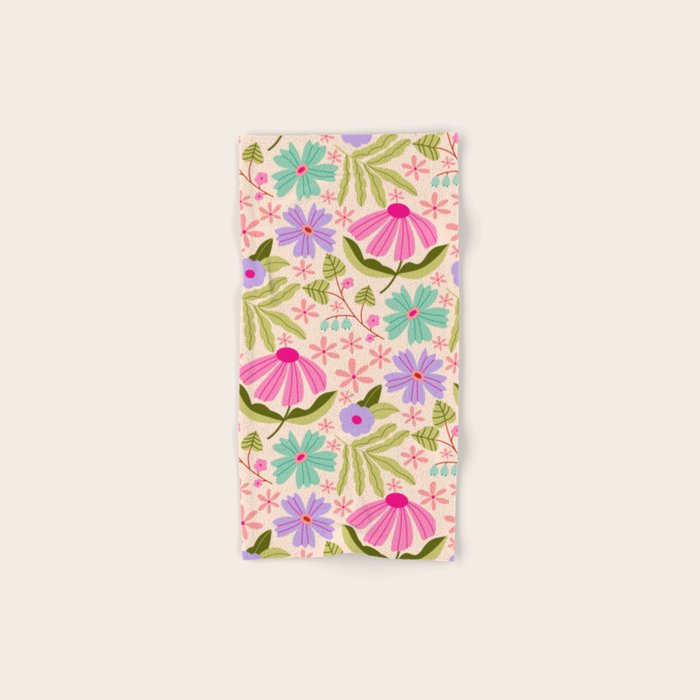 Colorful Garden - summer vibe Bath Towel Gallery Image 1