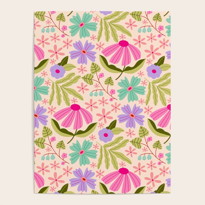 Colorful Garden - summer vibe Poster Gallery Image 1