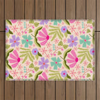 Colorful Garden - summer vibe Outdoor Rug Gallery Image 1