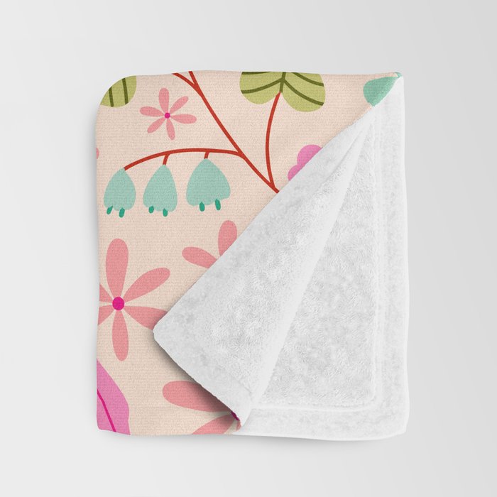 Colorful Garden - summer vibe Throw Blanket Gallery Image 3