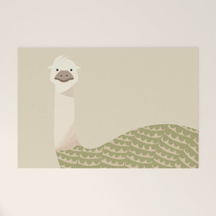 Whimsical Emu Welcome Mat Gallery Image 1