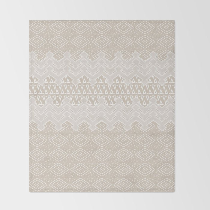 Akra in Tan Throw Blanket Gallery Image 2