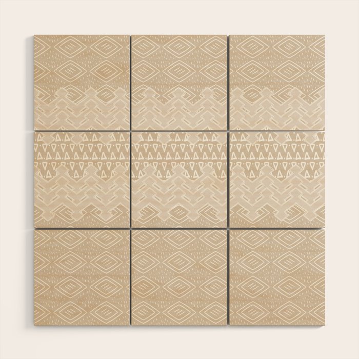 Akra in Tan Wood Wall Art Gallery Image 1