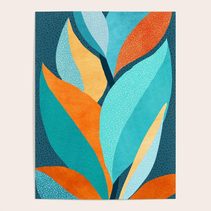 Abstract Tropical Foliage Poster Gallery Image 4