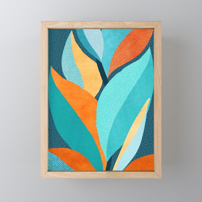 Abstract Tropical Foliage Mini Art Print Gallery Image 1