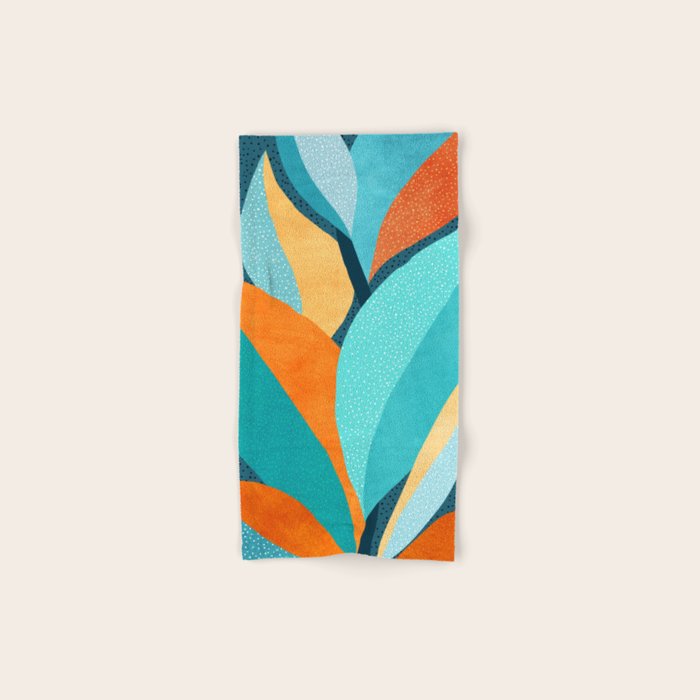 Abstract Tropical Foliage Bath Towel Gallery Image 1