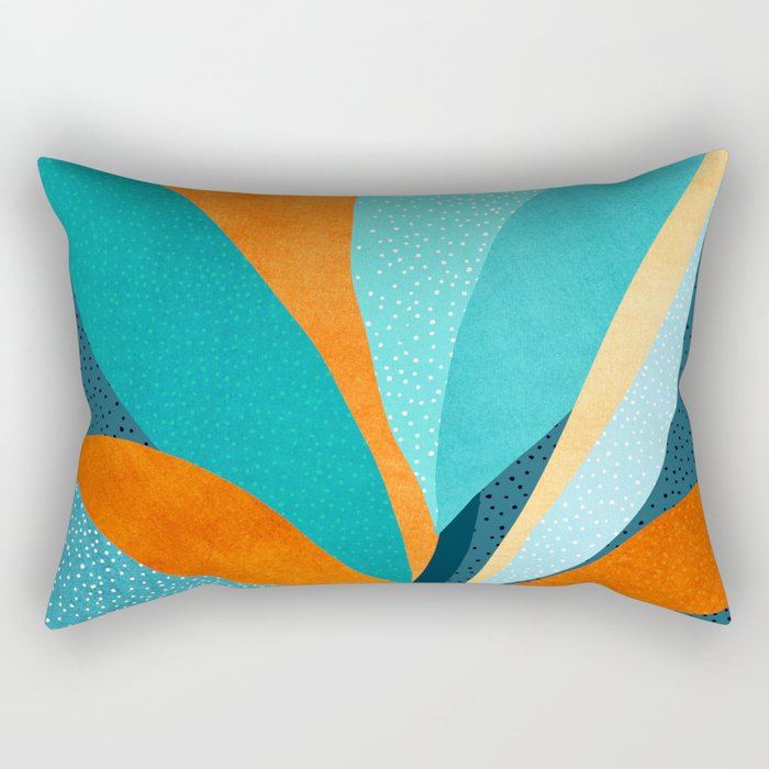 Abstract Tropical Foliage Rectangular Pillow Gallery Image 2
