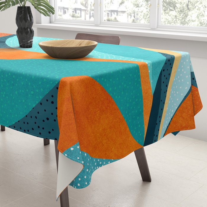 Abstract Tropical Foliage Tablecloth Gallery Image 3
