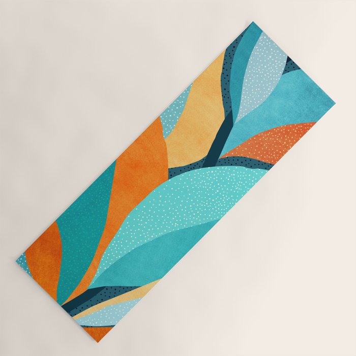 Abstract Tropical Foliage Yoga Mat Gallery Image 1
