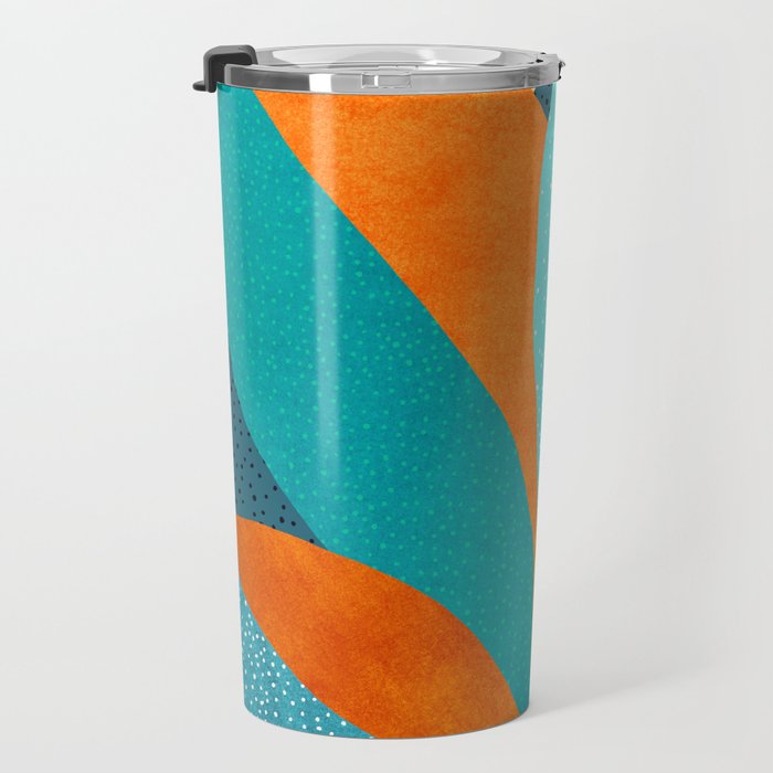 Abstract Tropical Foliage Travel Mug Gallery Image 3