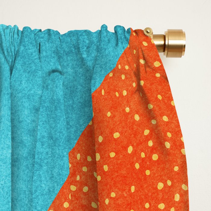 Abstract Tropical Foliage Window Curtain Gallery Image 2