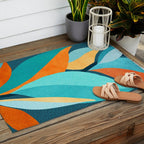 Abstract Tropical Foliage Outdoor Rug Gallery Image 2