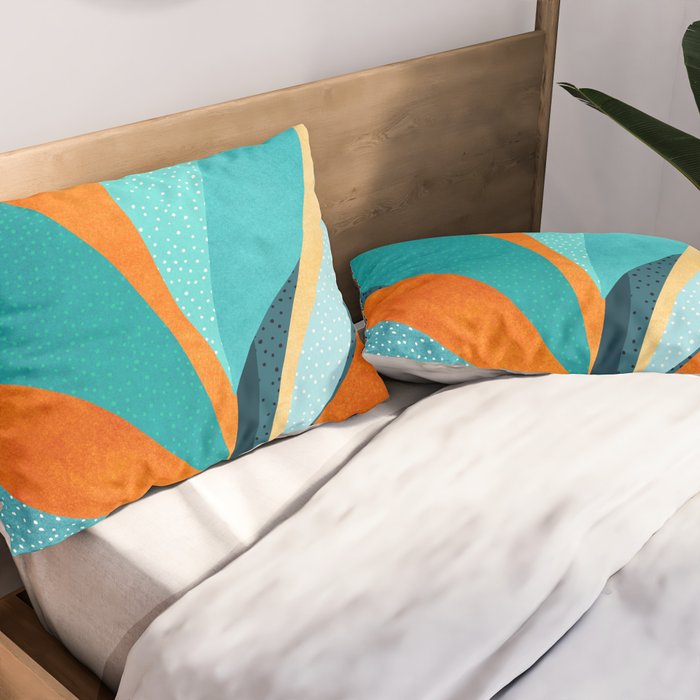 Abstract Tropical Foliage Pillow Sham Gallery Image 2