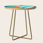 Abstract Tropical Foliage Side Table Gallery Image 1