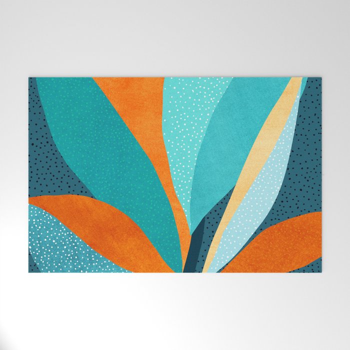 Abstract Tropical Foliage Welcome Mat Gallery Image 1