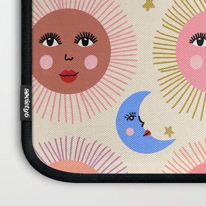 Retro Sun and Moon  Laptop Sleeve Gallery Image 3