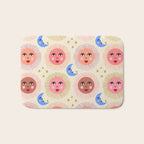 Retro Sun and Moon  Bath Mat Gallery Image 1