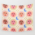 Retro Sun and Moon  Wall Tapestry Gallery Image 4