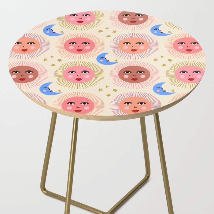 Retro Sun and Moon  Side Table Gallery Image 2