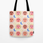 Retro Sun and Moon  Tote Bag Gallery Image 1