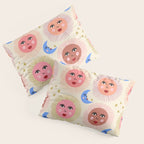 Retro Sun and Moon  Pillow Sham Gallery Image 3
