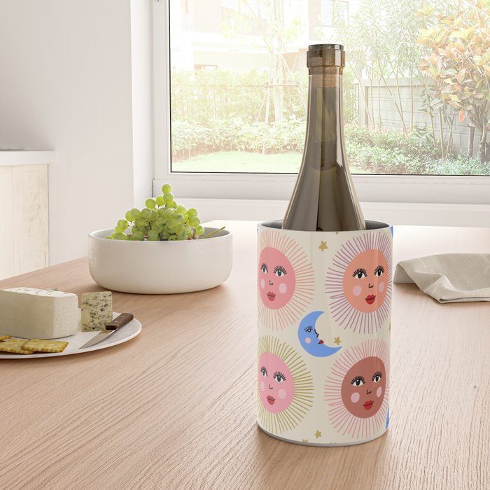 Retro Sun and Moon  Wine Chiller Gallery Image 4