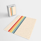 Takaakira - Classic Rainbow Retro Stripes Jigsaw Puzzle Gallery Image 2
