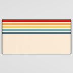 Takaakira - Classic Rainbow Retro Stripes Desk Mat Gallery Image 3