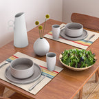 Takaakira - Classic Rainbow Retro Stripes Placemat Gallery Image 2