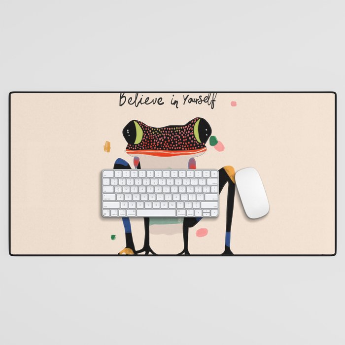 Believe and Leap Desk Mat Gallery Image 1