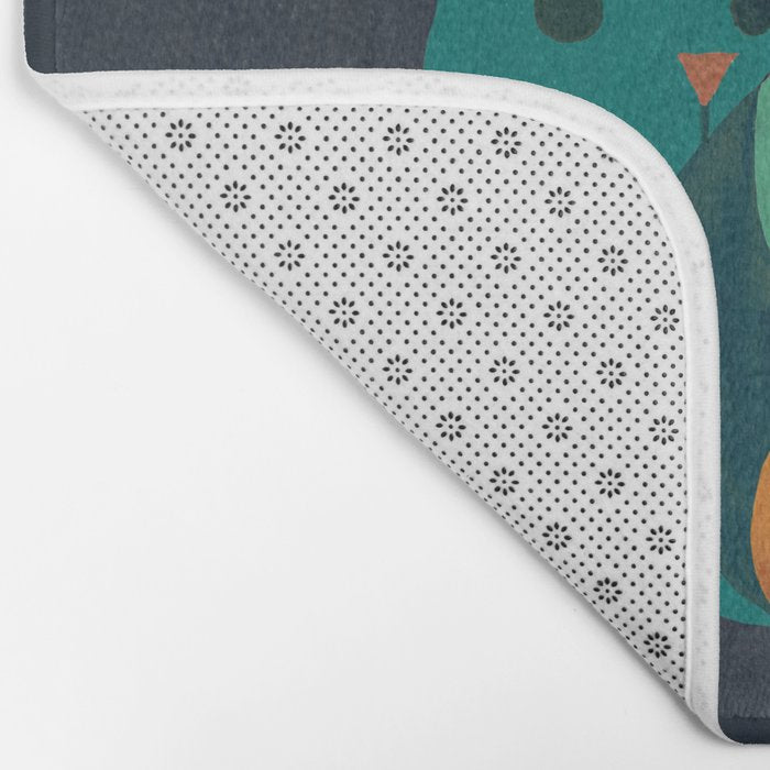 Rabbit and crescent moon Bath Mat Gallery Image 2