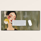 Golden Silence Modern Muse Desk Mat Gallery Image 1