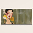 Golden Silence Modern Muse Desk Mat Gallery Image 3