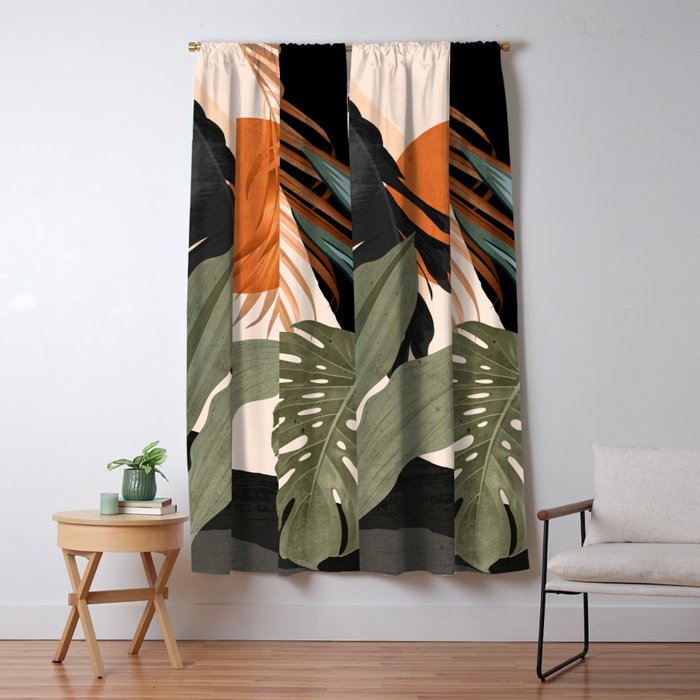 Jungle Abstract 14 Window Curtain Gallery Image 1