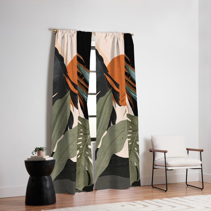 Jungle Abstract 14 Window Curtain Gallery Image 2