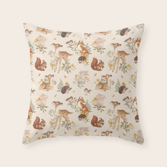 Meadow Friends Throw Pillow Gallery Image 6