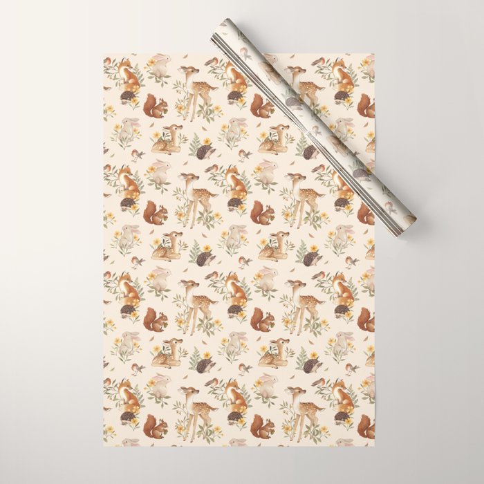 Meadow Friends Wrapping Paper Gallery Image 1
