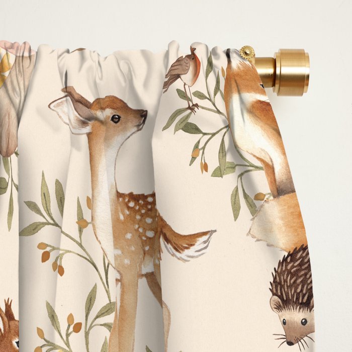 Meadow Friends Window Curtain Gallery Image 2