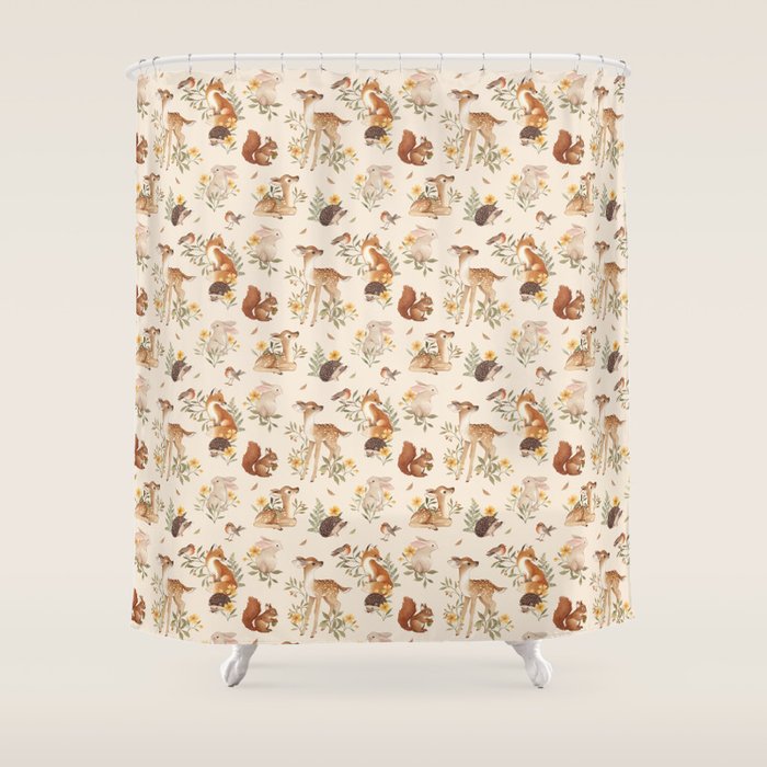 Meadow Friends Shower Curtain Gallery Image 1