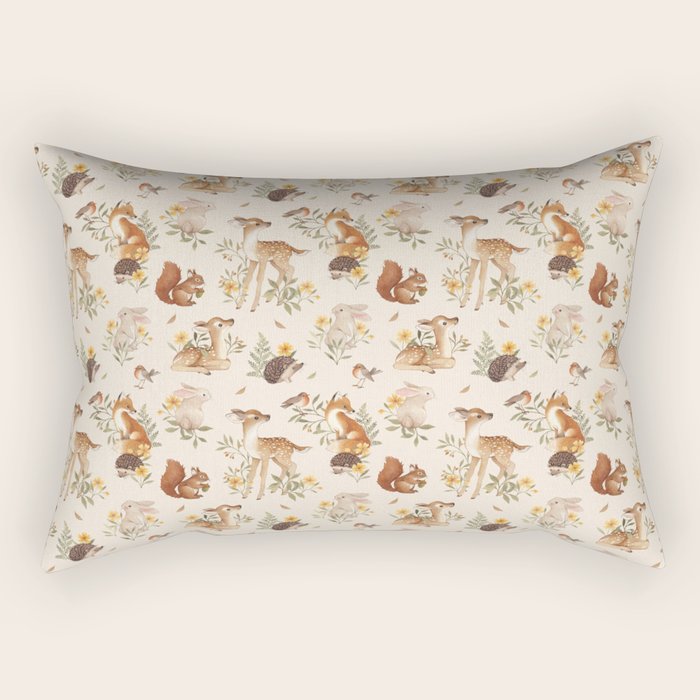 Meadow Friends Rectangular Pillow Gallery Image 2