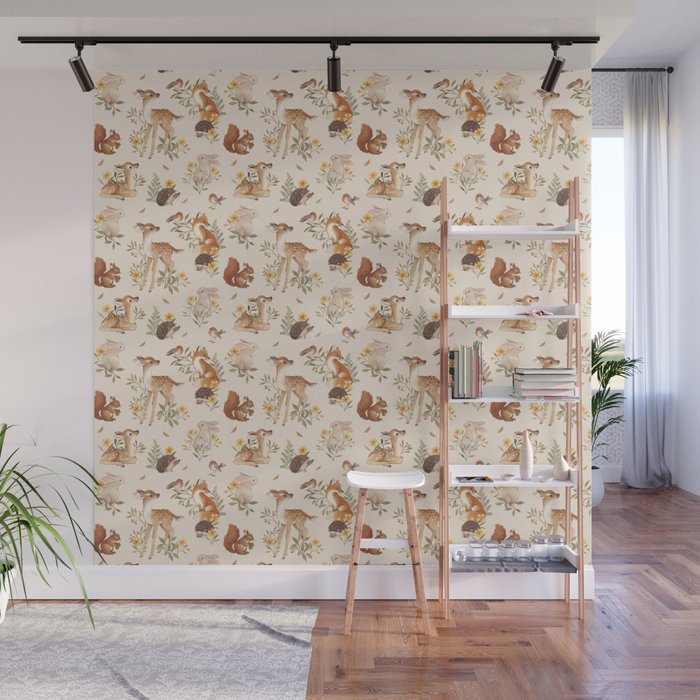 Meadow Friends Wall Mural Gallery Image 1