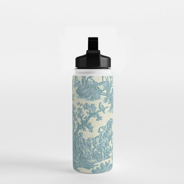Antique 19th Century French Chateau Toile de Jouy Water Bottle Gallery Image 2