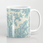 Antique 19th Century French Chateau Toile de Jouy Coffee Mug Gallery Image 1