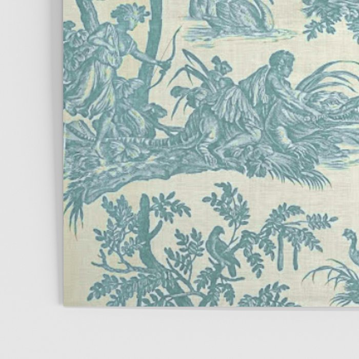 Antique 19th Century French Chateau Toile de Jouy Poster Gallery Image 3